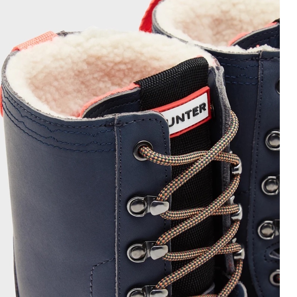 Hunter Women’s Lace Up Waterproof Duck Boots NEW - Picture 2 of 11